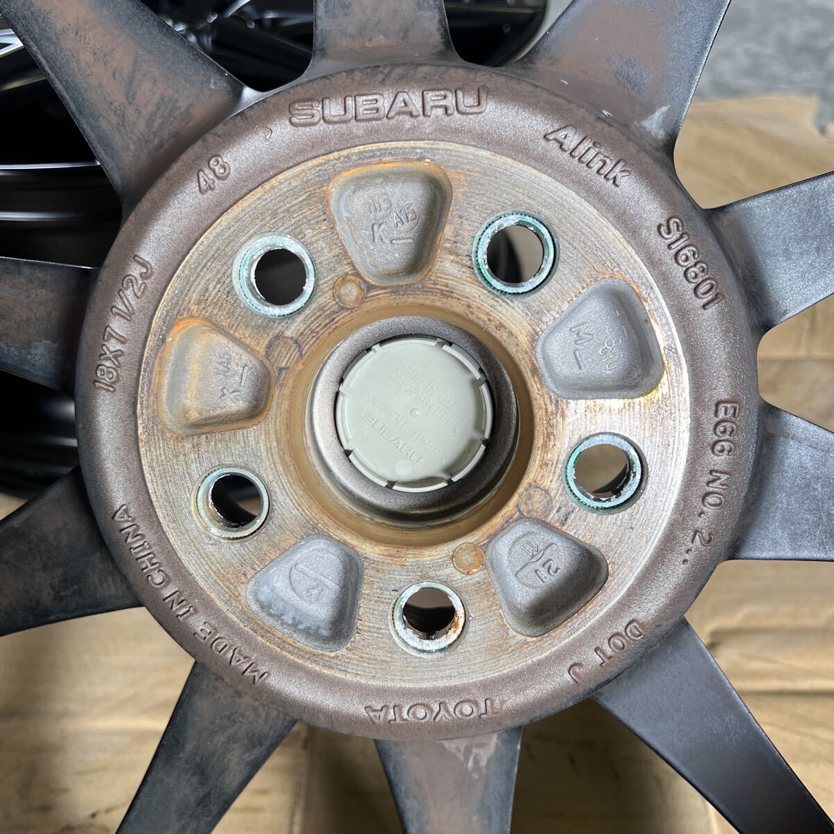 トヨタ　GR86　スバル　BRZ　純正　18インチホイール　18×7.5J　PCD100/5H　ホイール4本_画像8