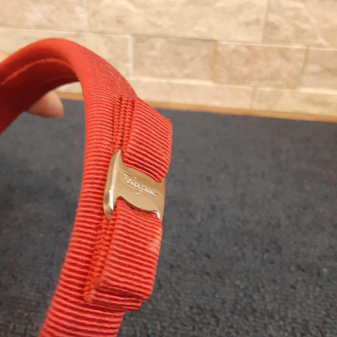 Ferragamo Ferragamo вельвет лента для волос красный лента-ободок 