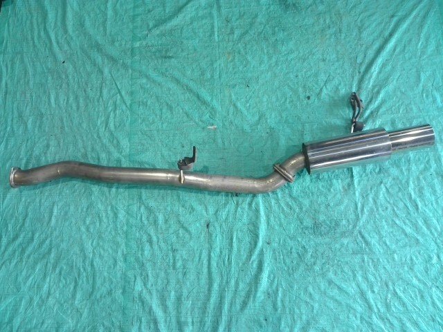 ★個人宅配送不可 社外 メーカー不明 砲弾型 左側(cè)シングル出し リアマフラー 日産 Z33 フェアレディZ VQ35DE