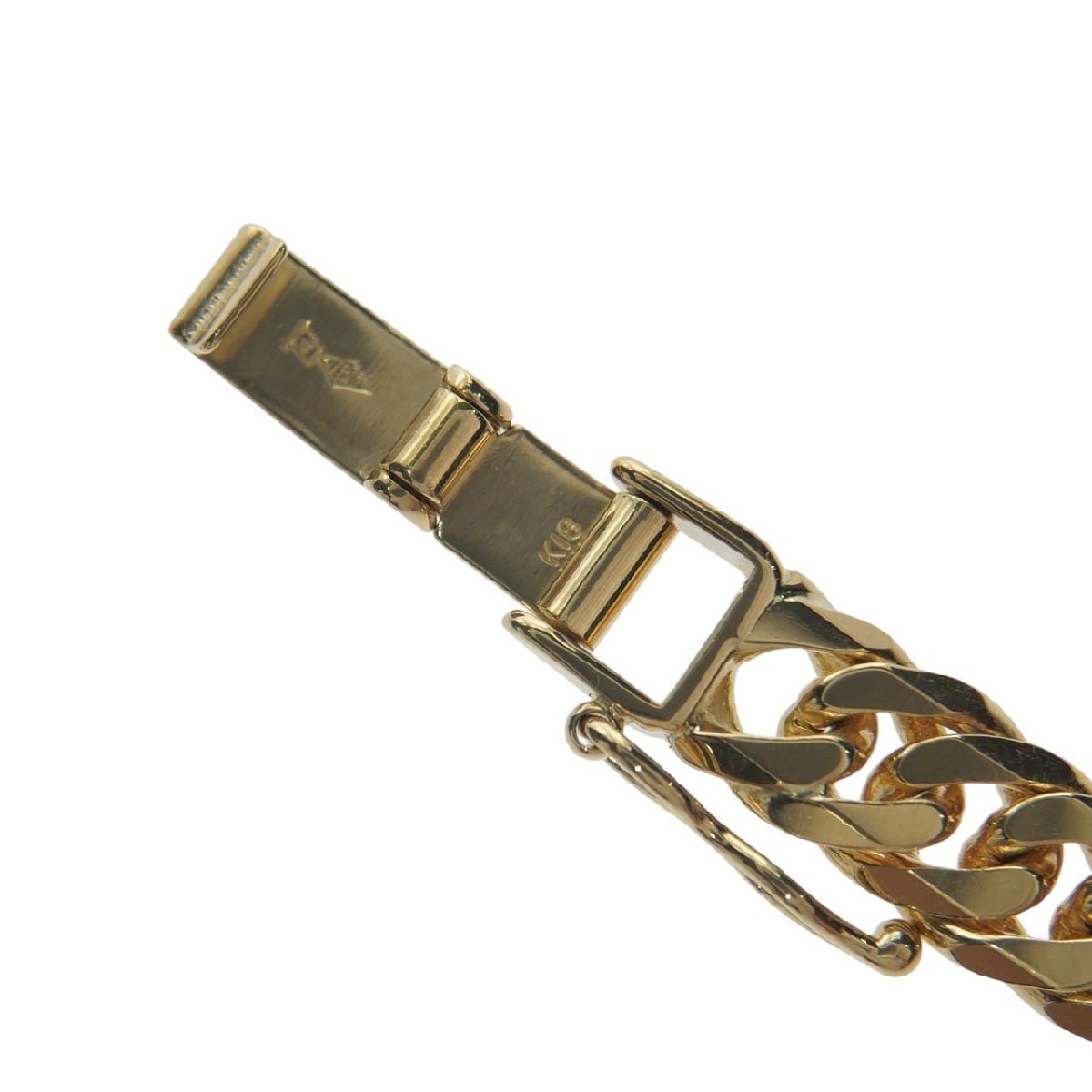 【新品】 喜平ブレスレット K18 18金 750 6面ダブル 20.2g 18cm 6.0mm キヘイ チェーン 金ブレス 造幣局検定マーク 20cm 20g メンズ_画像5