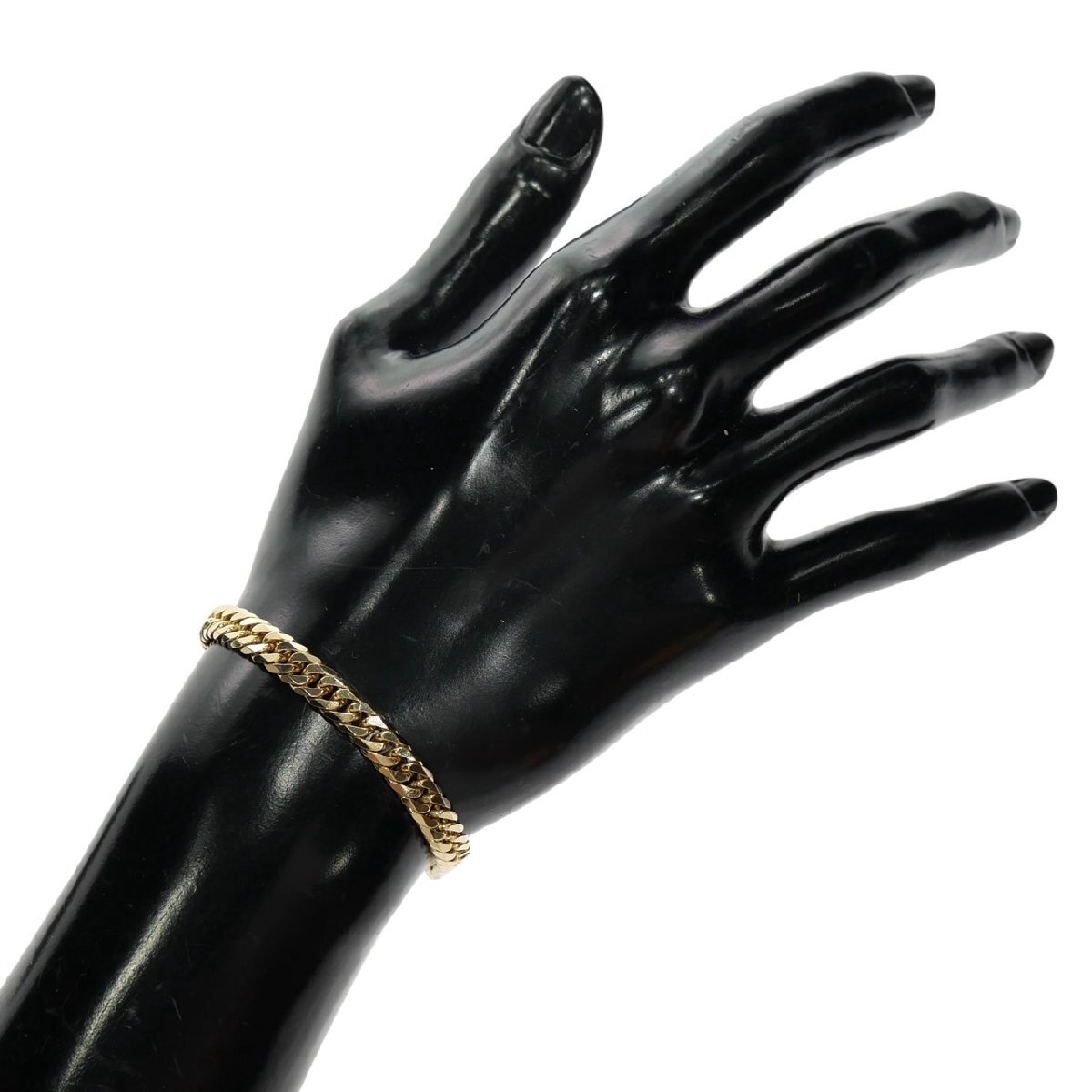 【新品】 喜平ブレスレット K18 18金 750 6面ダブル 20.2g 18cm 6.0mm キヘイ チェーン 金ブレス 造幣局検定マーク 20cm 20g メンズ_画像6