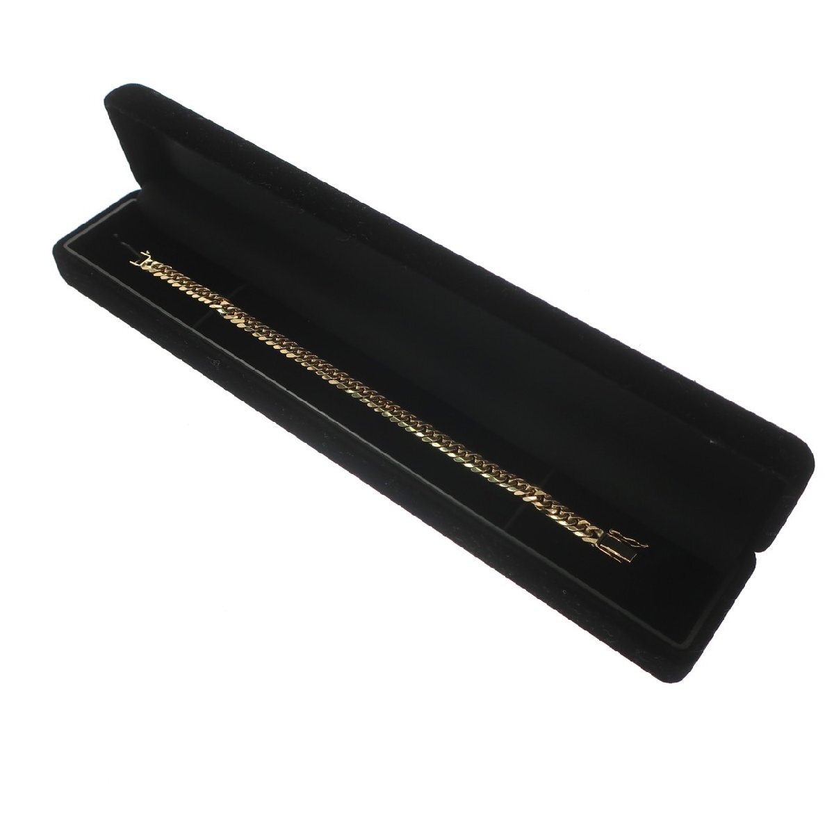 【新品】 喜平ブレスレット K18 18金 750 6面ダブル 20.2g 18cm 6.0mm キヘイ チェーン 金ブレス 造幣局検定マーク 20cm 20g メンズ_画像9