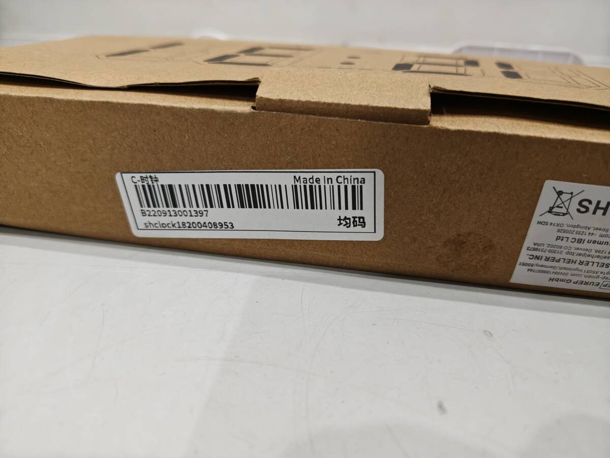 70561★稼働品 綺麗 ホワイト 3Dデジタル目覚まし時(shí)計(jì) 壁 LED