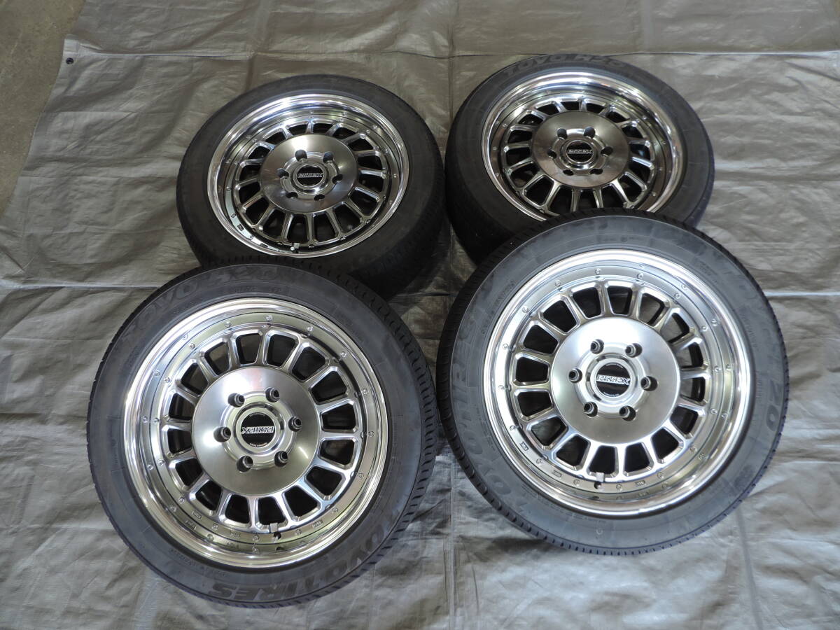中古アルミ】 ESSEX ENCD 18インチ 7.5J+38 6H139.7 4本セット