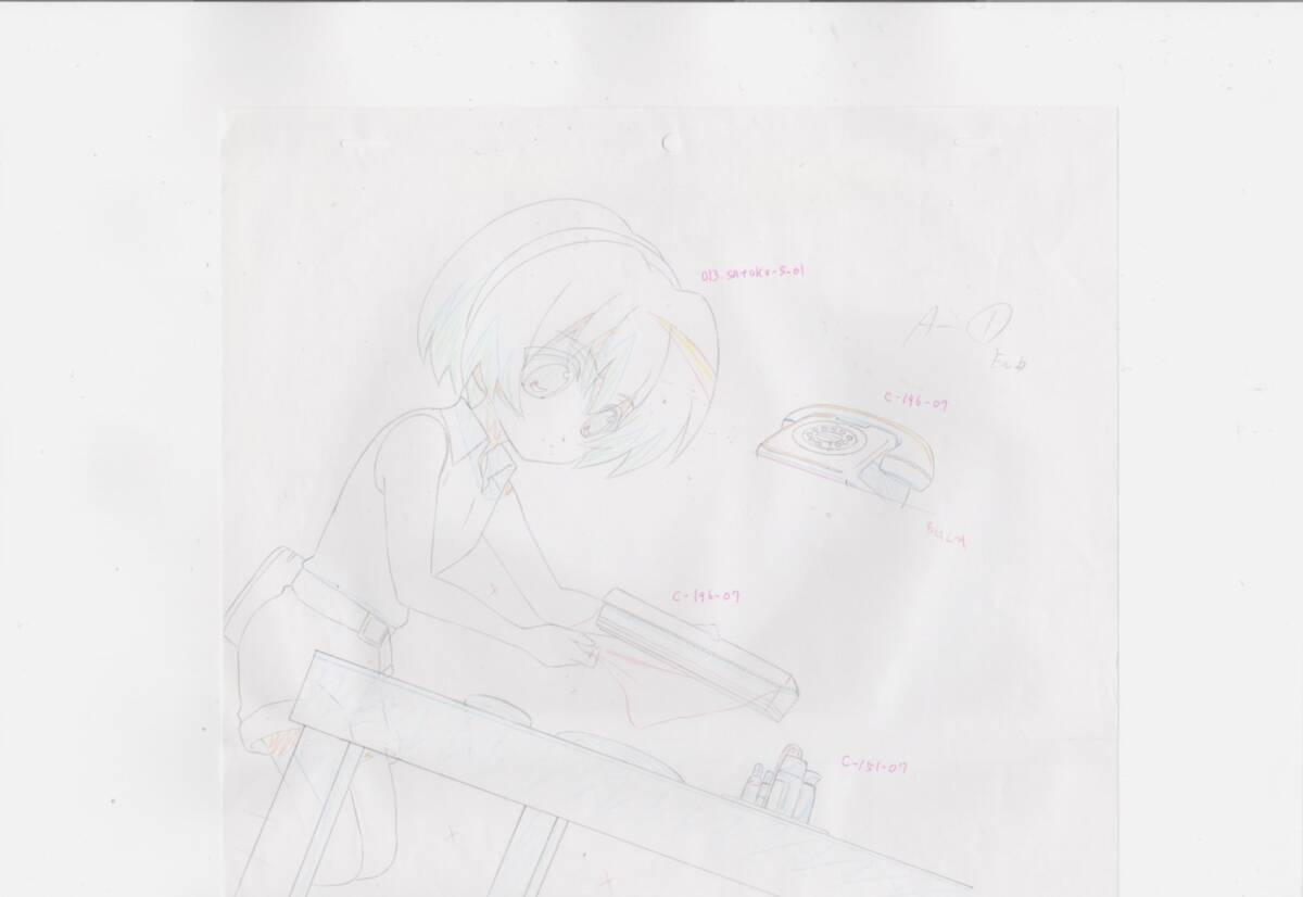 ひぐらしのなく頃に　原畫セット 3 　　?　セル畫　レイアウト　イラスト　設(shè)定資料　アンティーク