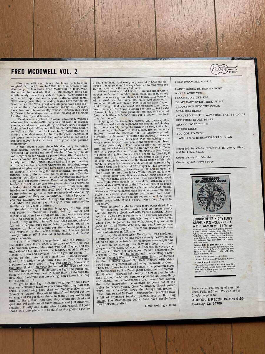 LP Fred McDowell /Vol.2 _画像2