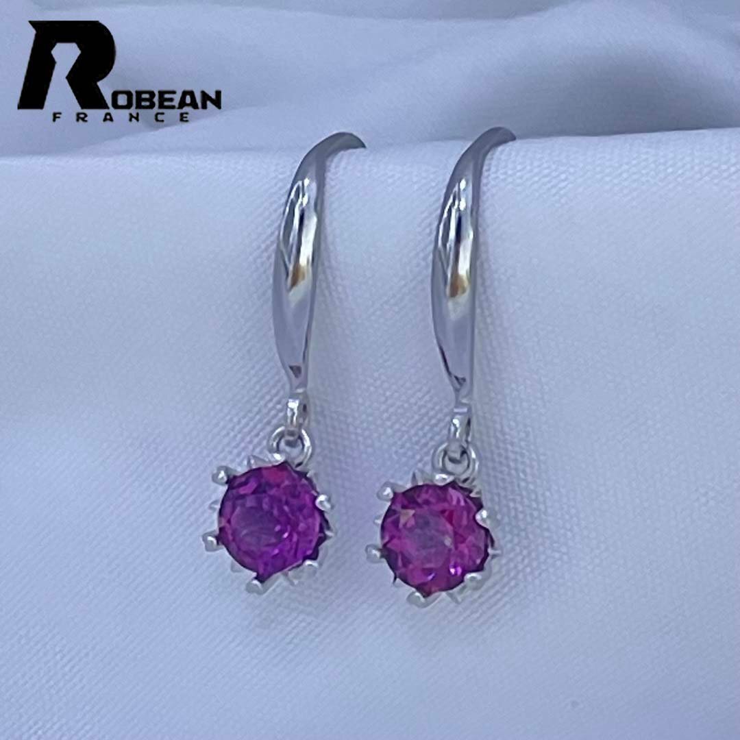 高級 EU制 定価7萬円★ROBEAN?ロードライトガーネット?ピアス★パワーストーン 天然石 アクセサリー s925 2.2*0.65cm ME825041