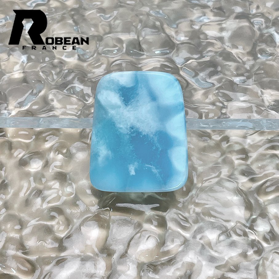 上級(jí) EU制 定価26萬(wàn)円★ROBEAN?ラリマーペンダント★パワーストーン アクセサリー 天然石 高級(jí) 綺麗 お守り 約35.2*28.7*11.4mm Y517024