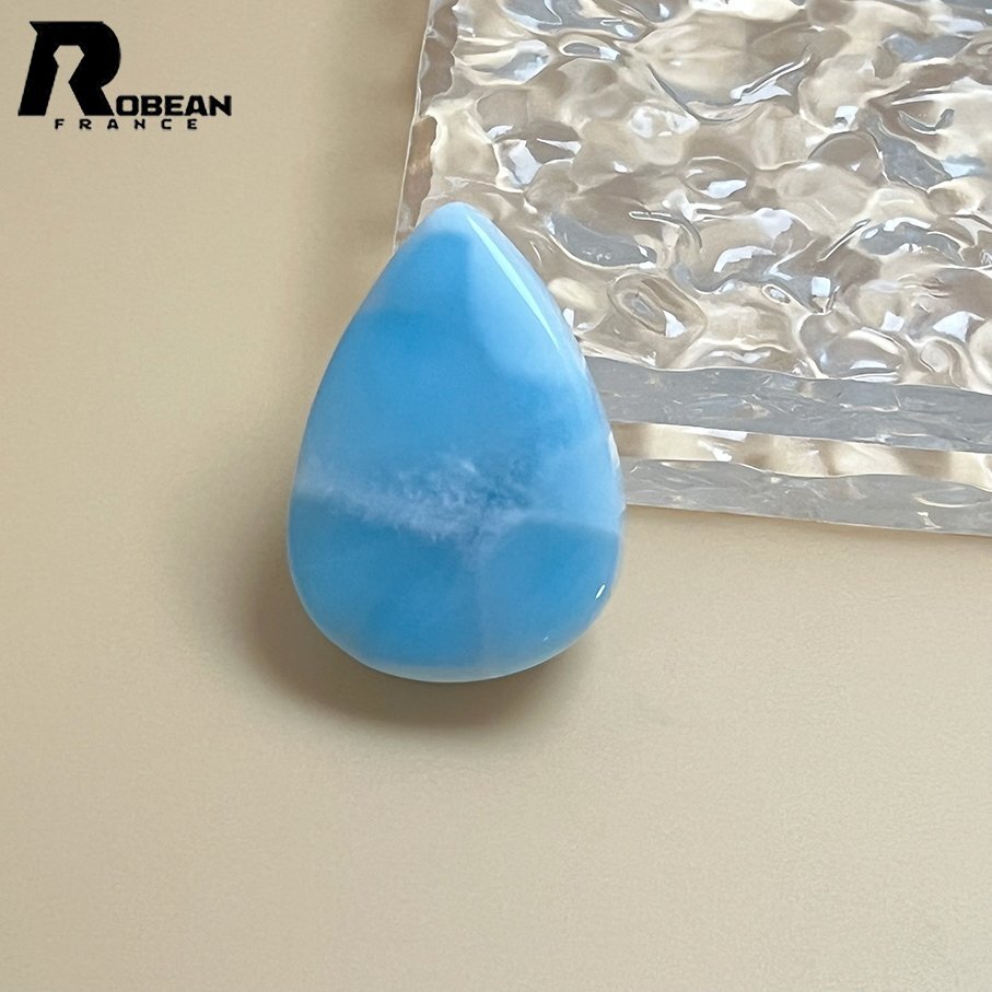 逸品 EU制 定価55萬円★ROBEAN?ラリマーペンダント★パワーストーン アクセサリー 天然石 高級 綺麗 お守り 約33.9*23.9*12.2mm D0308498