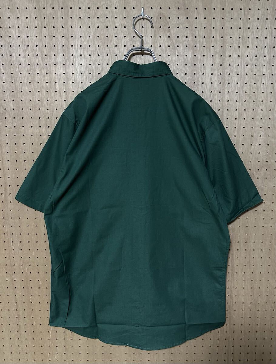 Bass Pro Shops SS Woven Shirt バスプロショップ 半袖シャツ ワークシャツ ボタンダウンシャツ グリーン 新品 未使用_画像2