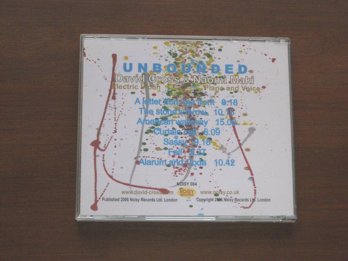 ☆ DAVID CROSS デヴィッド・クロス/ UNBOUNDED 2007年発売 CD 国内帯有_画像3