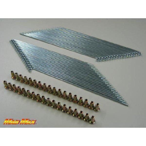 MADMAX バイク用品 HONDA ホンダ スーパーカブ50 スポーク＆ニップルSET リアホイール用/補修 修理 ホイール C50【メール便送料190円】_画像1