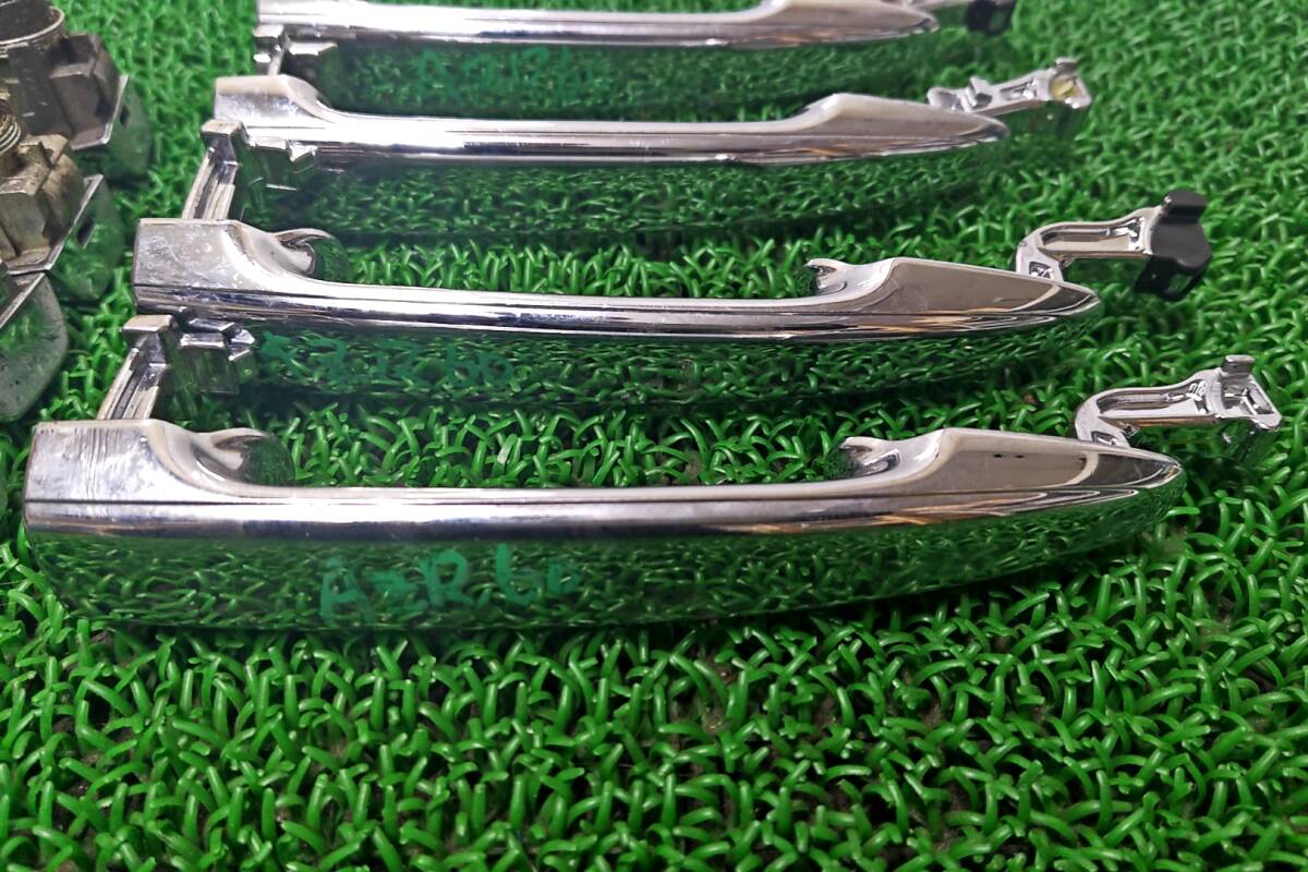 ★送料600円　トヨタ ヴォクシー ノア AZR60 AZR65　アウターハンドル メッキ フロント リア ドアノブ 左右 4点セット 運転席 助手席_画像2