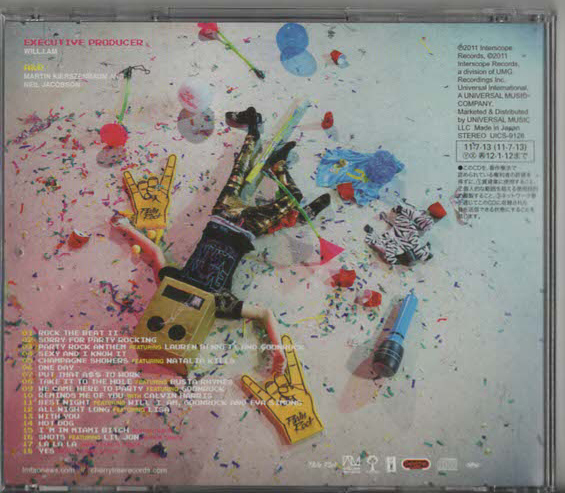 ★LMFAO|Sorry for Party Rocking ソーリー・フォー・パーティー・ロッキング|初回生産限定価格|UICS-9126|2011/07/13_画像3
