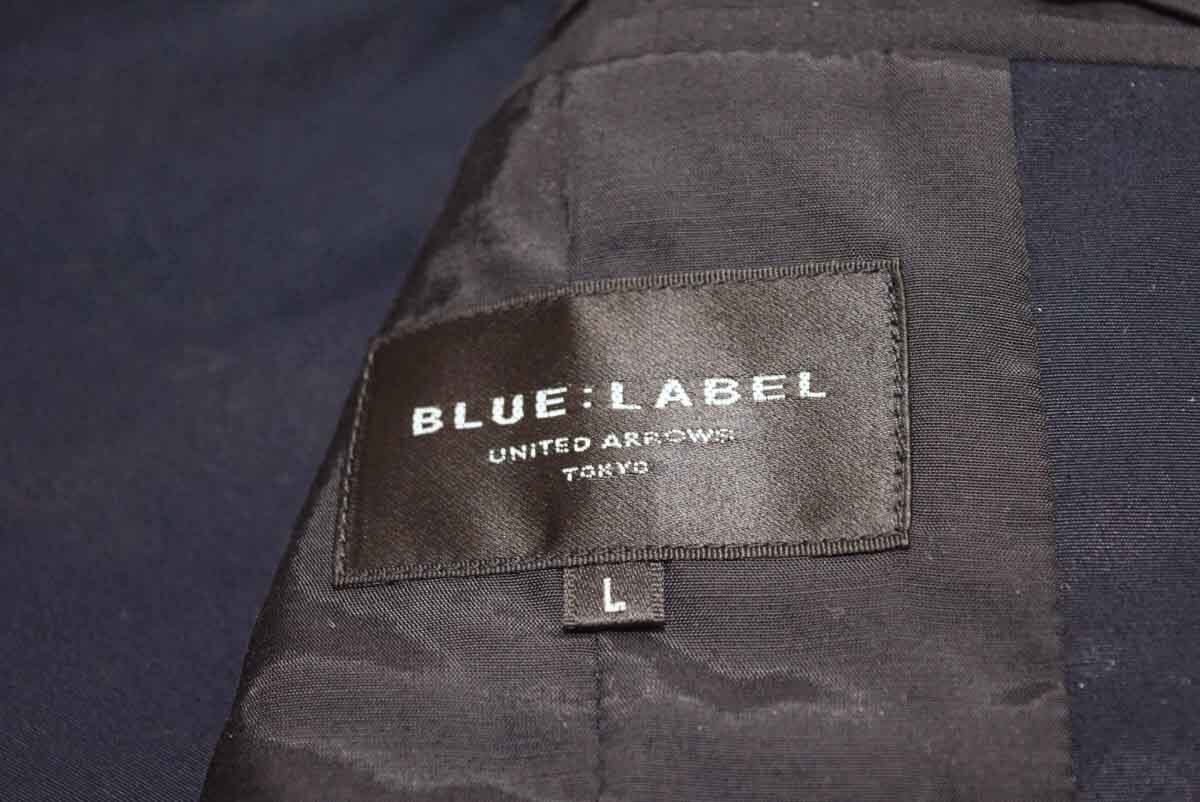 UNITED ARROWS ユナイテッド アローズ 2釦 コットン100% 紺 オールシーズン テーラード ブレザー ジャケット L (H0042513)_画像3