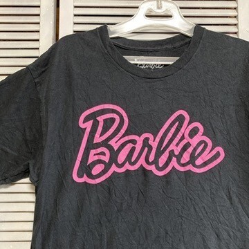 BLUP 1円スタート 黒 キャラ Tシャツ バービー Barbie 人形 映畫 ムービー ロゴ おもちゃ 90s 00s ビンテージ 古著 ベール 卸 仕入れ kg