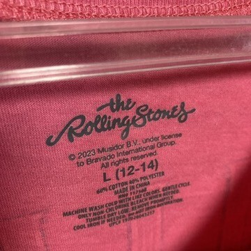 BLUL 1円スタート ピンク バンド Tシャツ ローリングストーンズ リップスアンドタン アーティスト 90s 00s ビンテージ 古著 卸 仕入れ