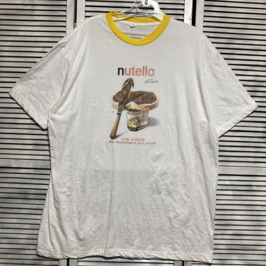 BMAO 1円スタート 白 企業 Tシャツ ヌテラ Nutella チョコレート カンパニー 会社 アドバタイジング 90s 00s ビンテージ 古着 卸 仕入れ kg_画像2