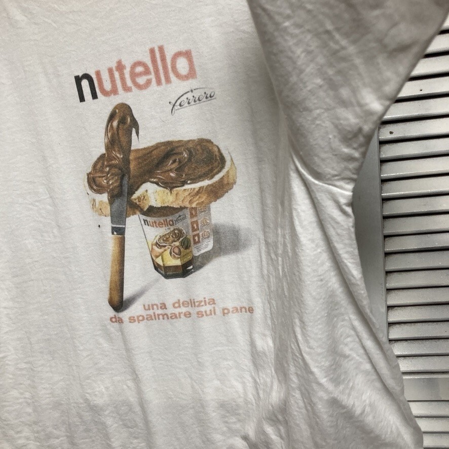 BMAO 1円スタート 白 企業 Tシャツ ヌテラ Nutella チョコレート カンパニー 会社 アドバタイジング 90s 00s ビンテージ 古着 卸 仕入れ kg_画像5