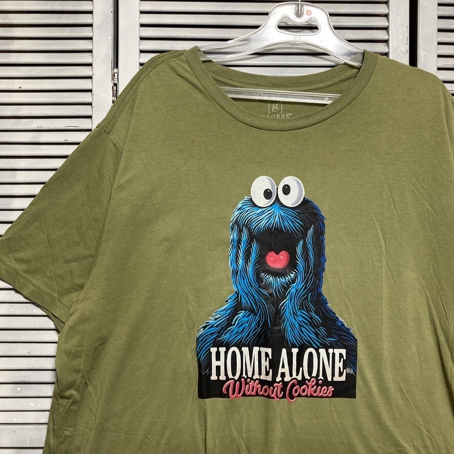BLYF 1円スタート 緑 ムービー Tシャツ クッキーモンスター ホームアローン 映畫 洋畫 キャラ 90s 00s ビンテージ 古著 卸 仕入れ