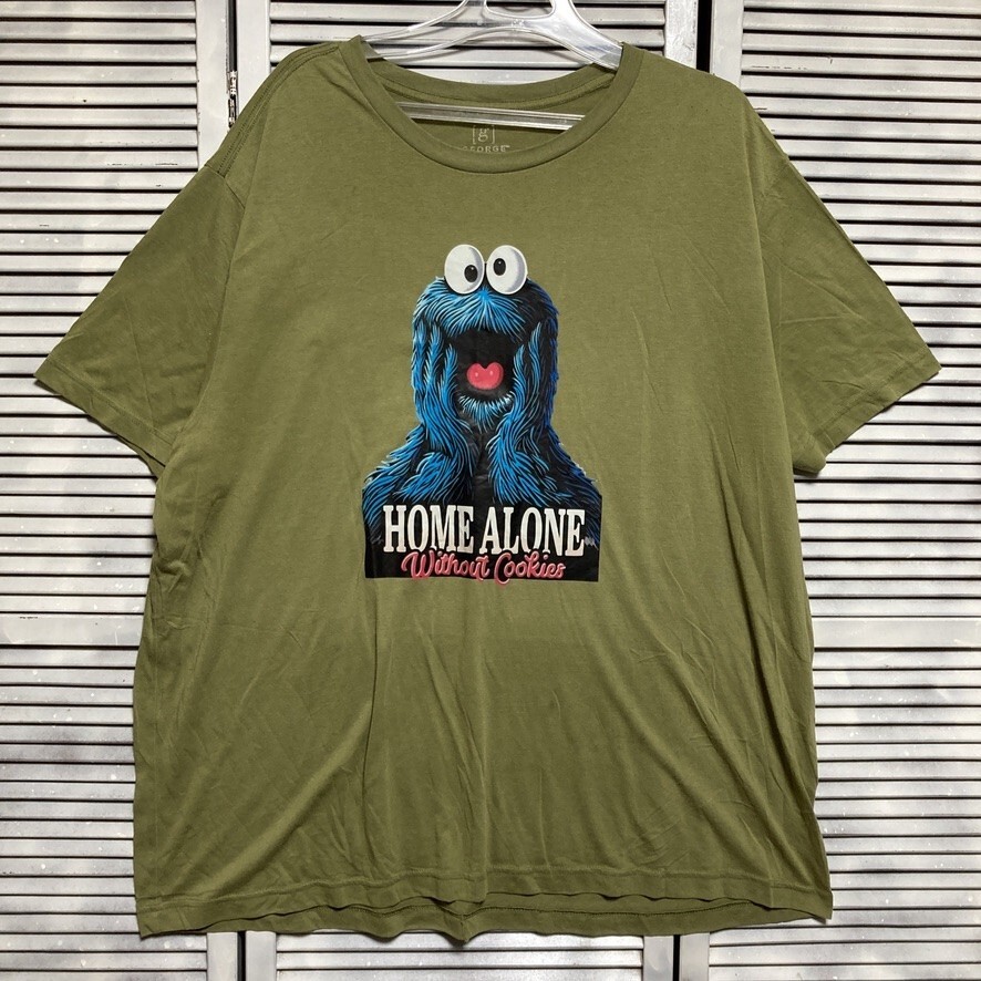 BLYF 1円スタート 緑 ムービー Tシャツ クッキーモンスター ホームアローン 映畫 洋畫 キャラ 90s 00s ビンテージ 古著 卸 仕入れ