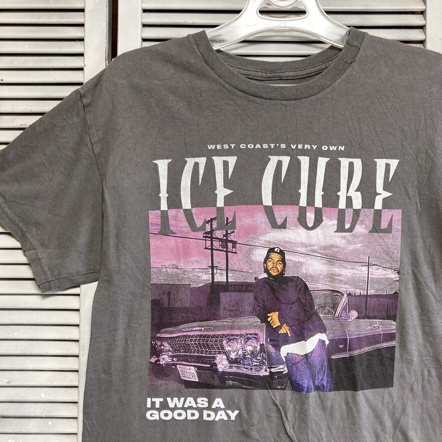 BLTX 1円スタート グレー ラップ Tシャツ アイスキューブ ヒップホップ ラッパー アーティスト 90s 00s ビンテージ 古著 卸 仕入れ