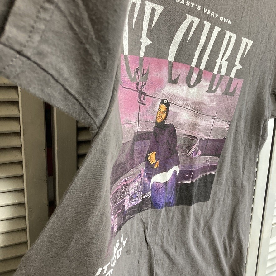 BLTX 1円スタート グレー ラップ Tシャツ アイスキューブ ヒップホップ ラッパー アーティスト 90s 00s ビンテージ 古著 卸 仕入れ