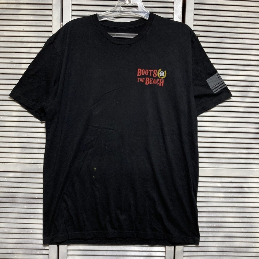 BLZK 1円スタート 黒 バックプリント Tシャツ ブーツ カモメ ギター イラスト 星條旗 國(guó)旗 90s 00s ビンテージ 古著 ベール 卸 仕入れ kg