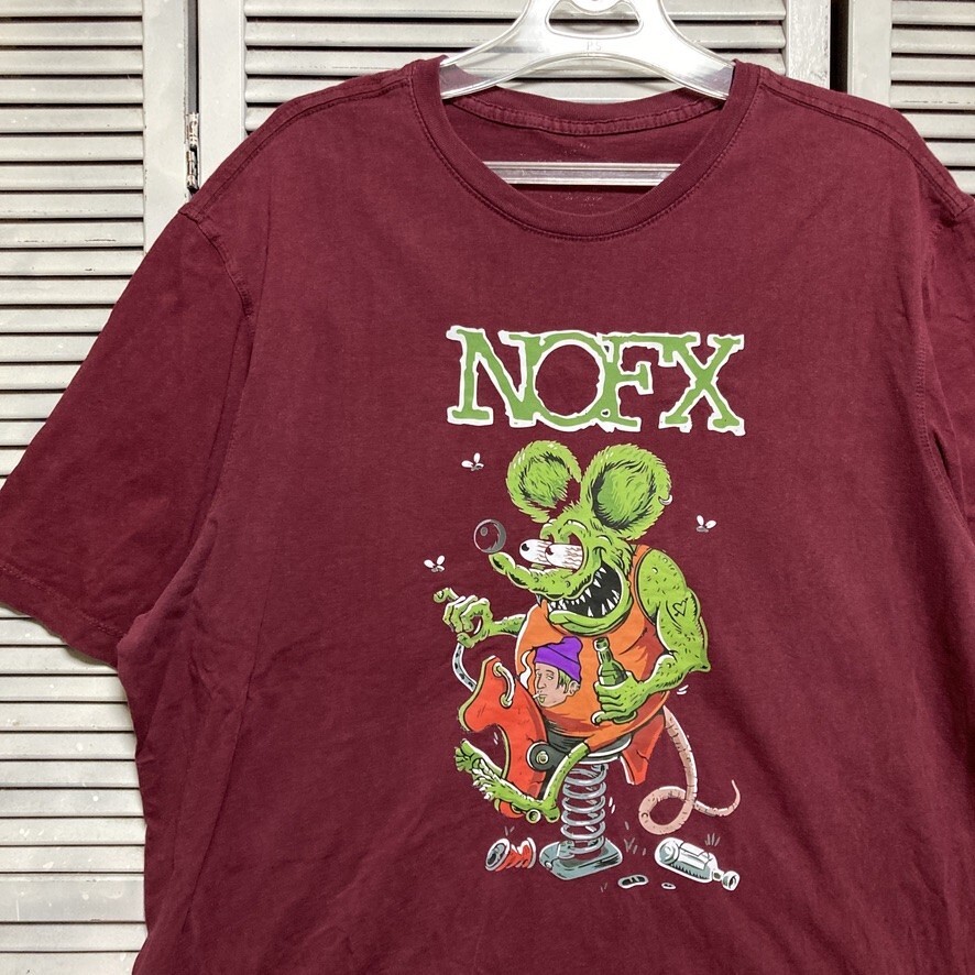 BLYH 1円スタート 赤 キャラ Tシャツ ノーエフエックス ラットフィンク RATFINK ストリート バンド 90s 00s ビンテージ 古著 卸 仕入れ