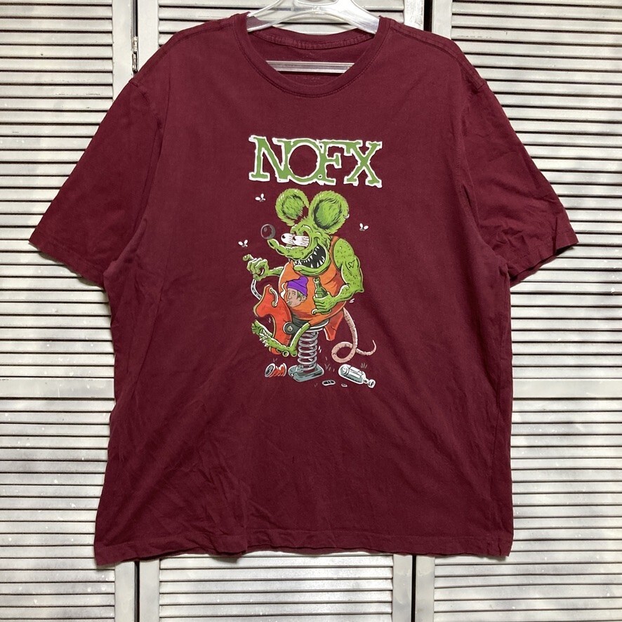 BLYH 1円スタート 赤 キャラ Tシャツ ノーエフエックス ラットフィンク RATFINK ストリート バンド 90s 00s ビンテージ 古著 卸 仕入れ