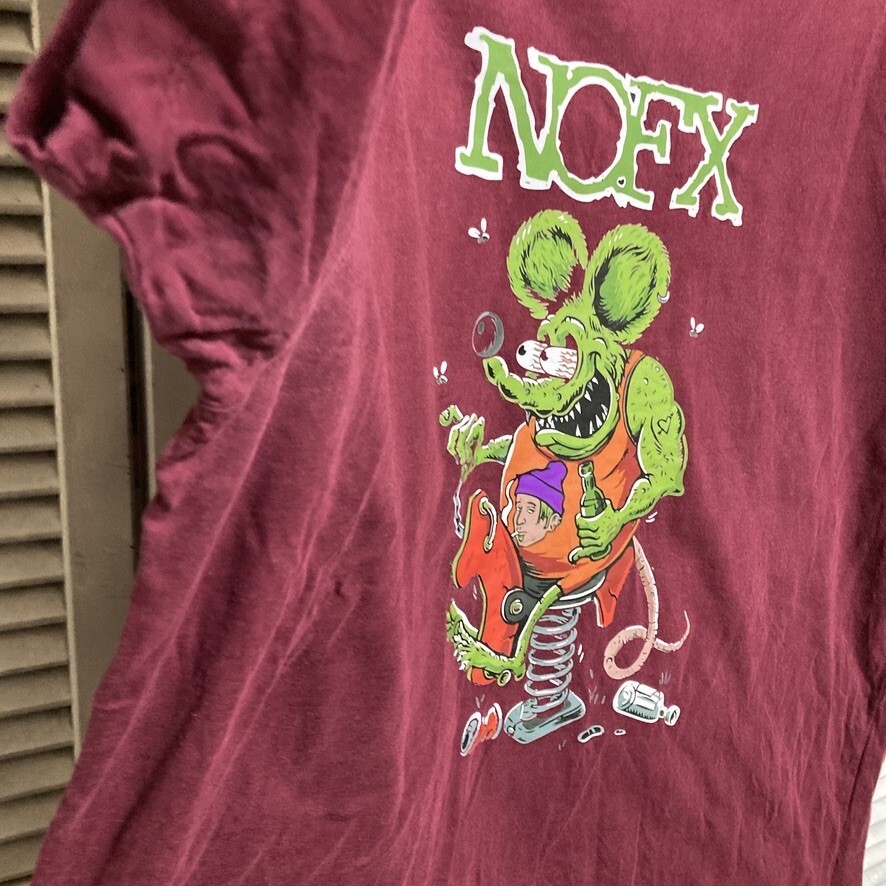 BLYH 1円スタート 赤 キャラ Tシャツ ノーエフエックス ラットフィンク RATFINK ストリート バンド 90s 00s ビンテージ 古著 卸 仕入れ