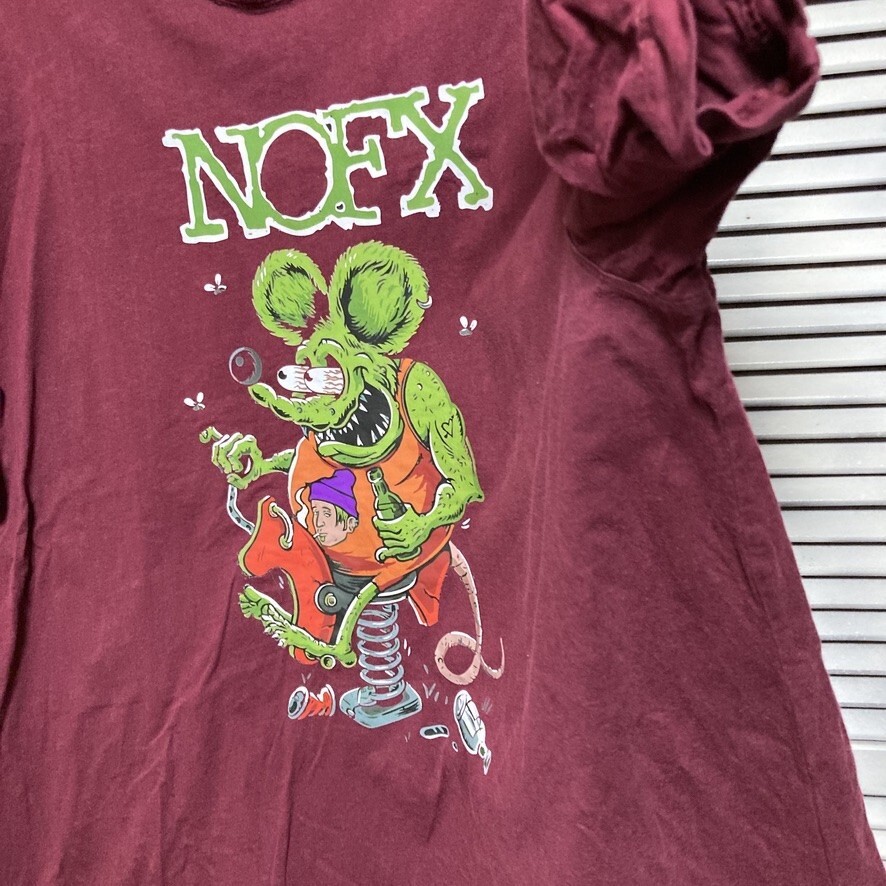 BLYH 1円スタート 赤 キャラ Tシャツ ノーエフエックス ラットフィンク RATFINK ストリート バンド 90s 00s ビンテージ 古著 卸 仕入れ