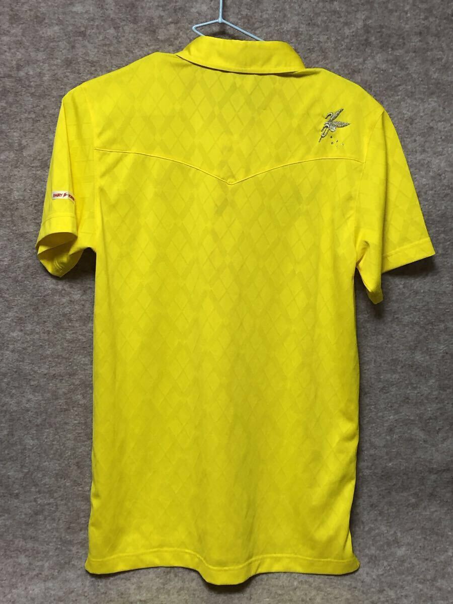 フェアリーパウダー FAIRY POWDER & YOU ポロシャツ 2サイズ ゴルフ GOLF イエロー 花柄 ゴルフウェア_画像2
