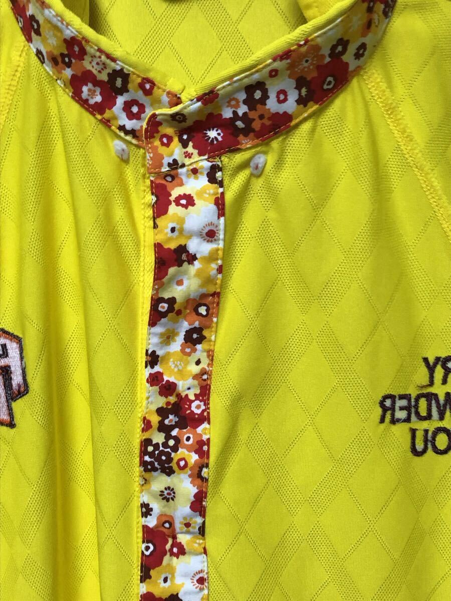 フェアリーパウダー FAIRY POWDER & YOU ポロシャツ 2サイズ ゴルフ GOLF イエロー 花柄 ゴルフウェア_画像7