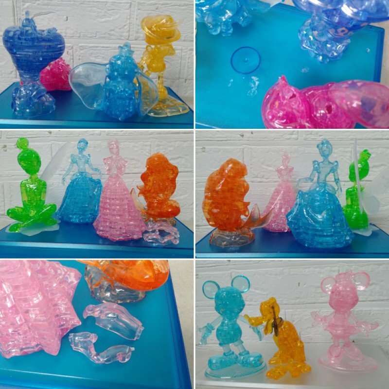 クリスタルギャラリー 31体 まとめて 立体パズル ディズニー 3D パズル ミッキー ミニー ドナルド デイジー プルート プリンセス など_画像5
