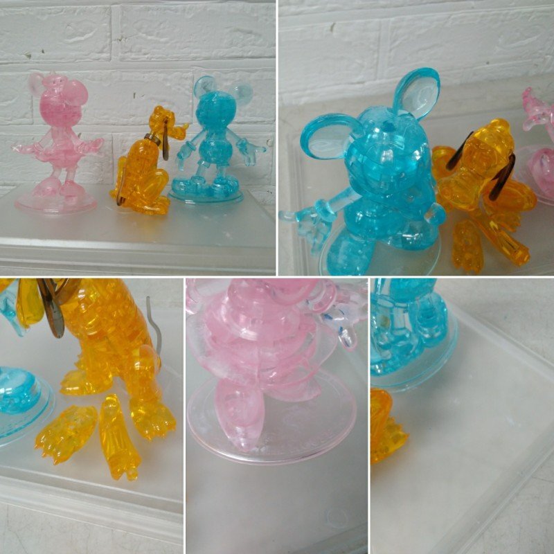 クリスタルギャラリー 31体 まとめて 立体パズル ディズニー 3D パズル ミッキー ミニー ドナルド デイジー プルート プリンセス など_画像6