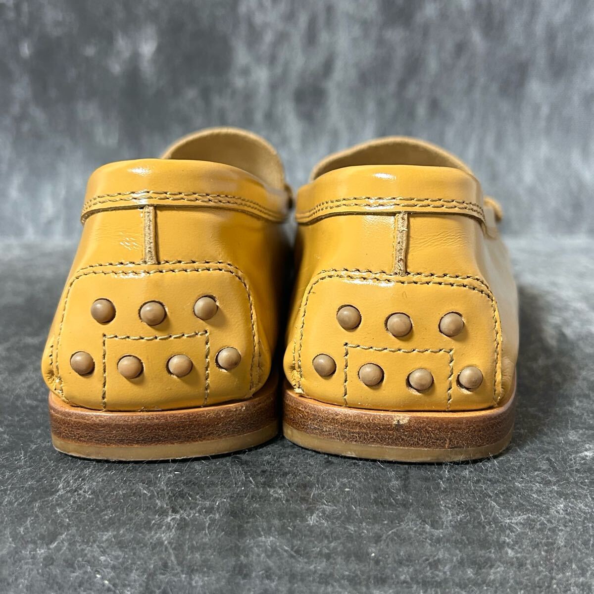 TOD'S トッズ コインローファー　エナメルローファー 38 24cm相当 キャメル　＊EN_画像5