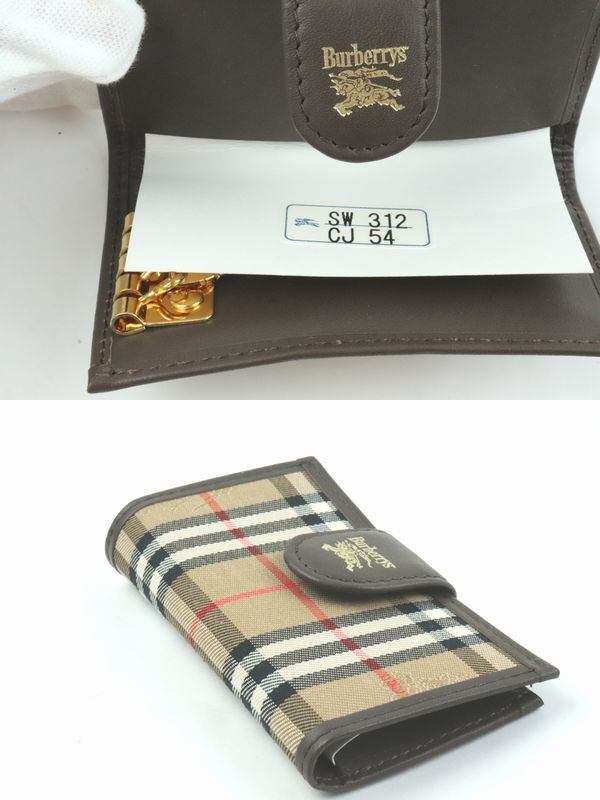 ★1円スタート 売り切り★未使用/自宅保管★Burberrys/バーバリー★キーホルダー/キーケース×2セット まとめて★ノバチェック/ボルドー★