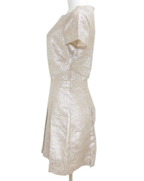 ヴァネッサシワード & A.P.C ベージュ シルバー ワンピース Ｓ