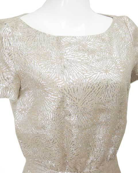 ヴァネッサシワード & A.P.C ベージュ シルバー ワンピース Ｓ