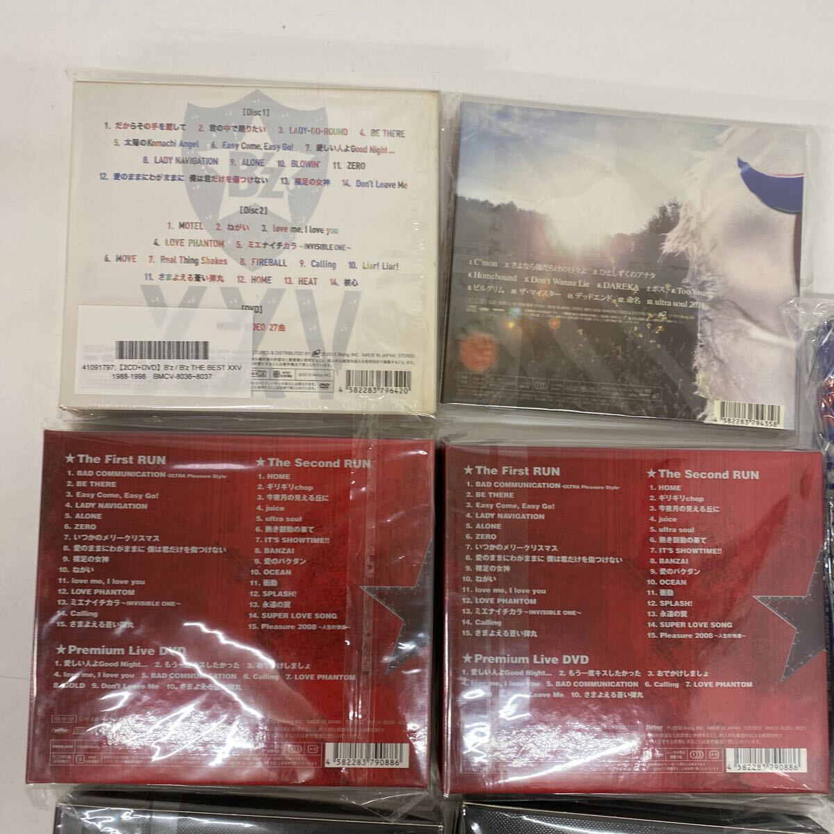 1003　未開封　B'z　ビーズ CD DVD まとめ ベストアルバム ライブDVD Live 稲葉浩志 松本孝弘 C'mon　Typhoon　中古