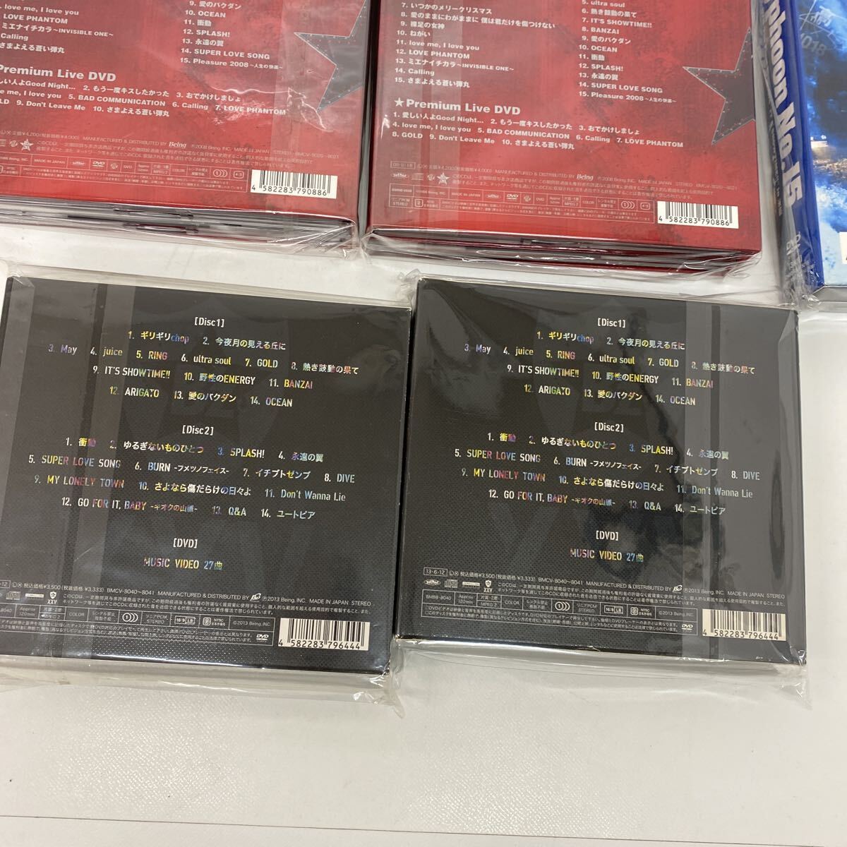 1003　未開封　B'z　ビーズ CD DVD まとめ ベストアルバム ライブDVD Live 稲葉浩志 松本孝弘 C'mon　Typhoon　中古