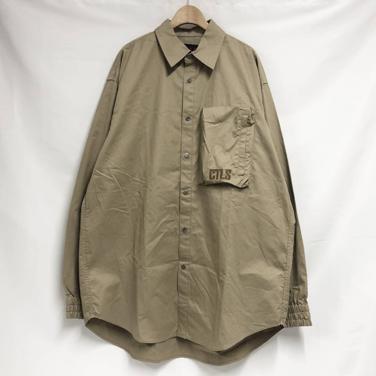 ○★新品未使用 CVTVLIST(カタリスト) ポケットシャツ 2 ベージュ系★○_画像2