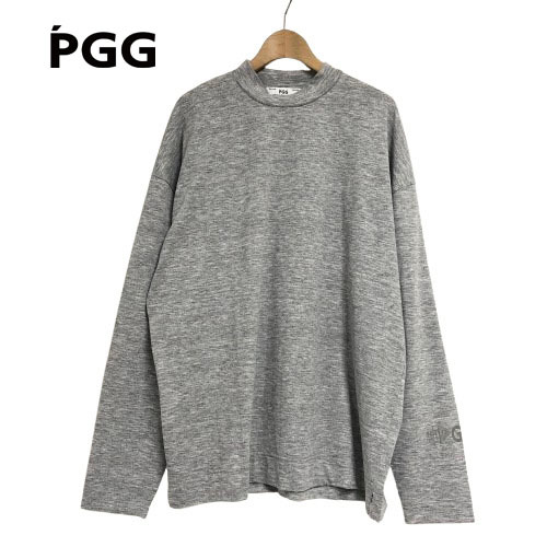 ○★新品未使用　PGG PEARLY GATES（ピージージーパーリーゲイツ）　モックネックシャツ　5　グレー★○_画像1