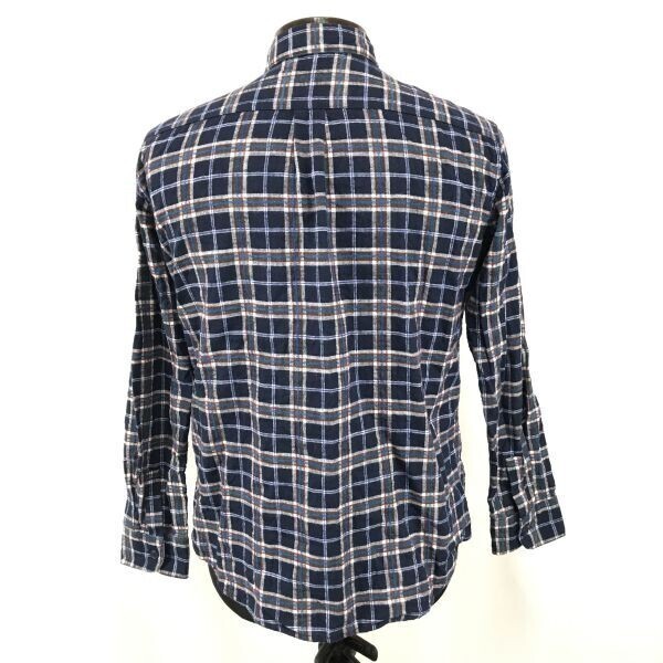 Ne-net★長袖シャツ【サイズ2/紺/ネイビー系チェック柄】ネルシャツ/ネネット◆BG712_画像2