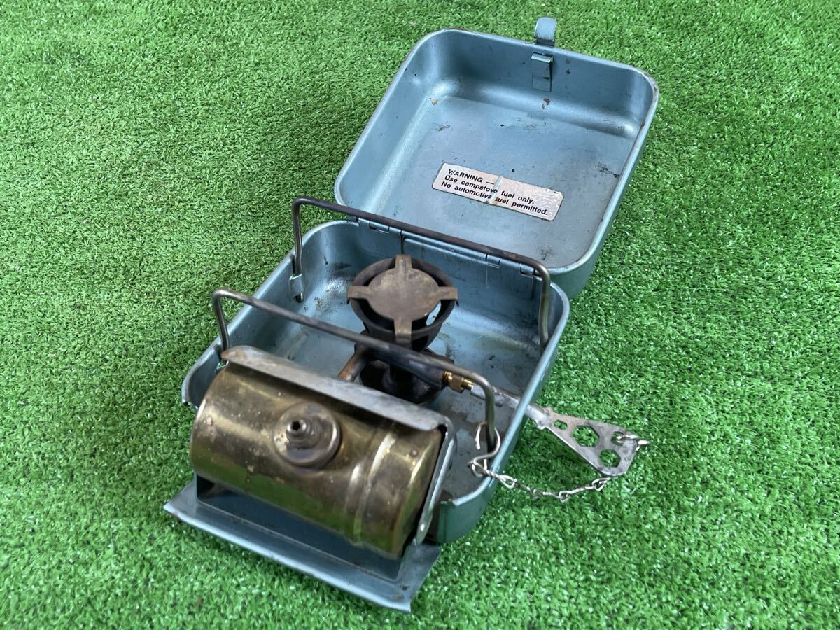 9B65 希少 オプティマス Optimus 8R シングルバーナー ガソリンストーブ キャンプ アウトドア 動作未確認 現状品_画像1