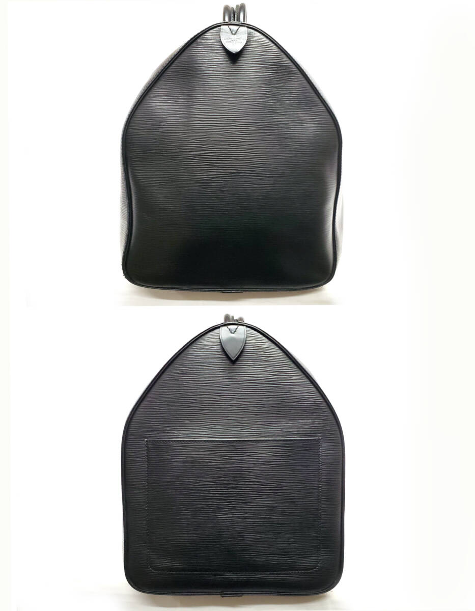 KD2829-395979◆極美品【ルイ ヴィトン】エピ?キーポル55?ボストンバッグ◆旅行かばん?ブラック