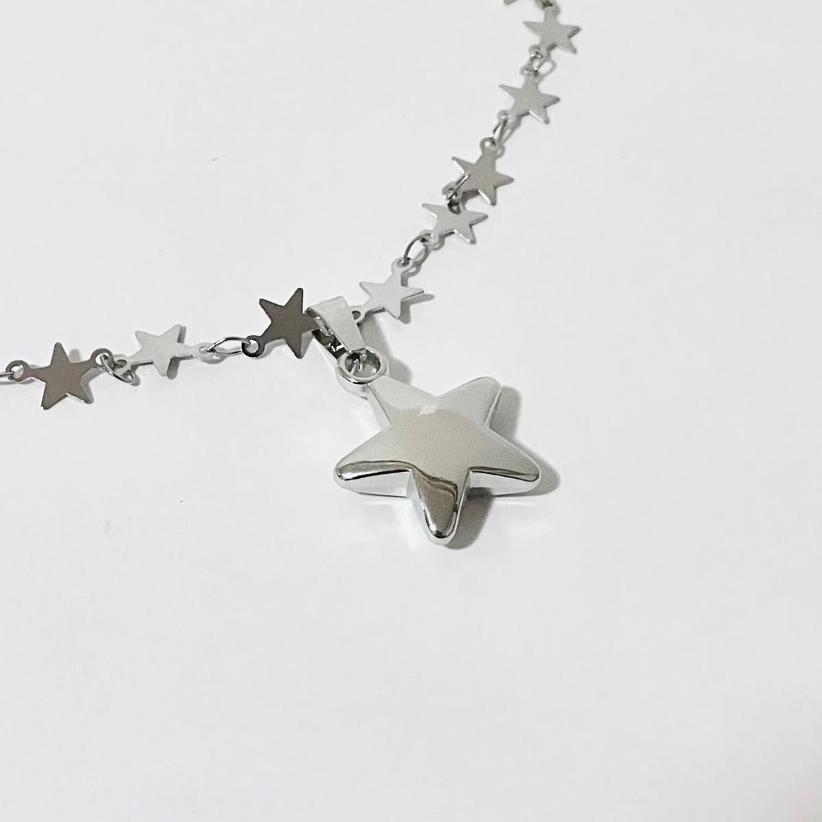 ネックレス スター 星 シルバー y2k グランジ ウィッシュコア 韓国 メンズ レディース_画像2