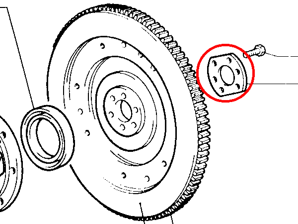  маховое колесо блокировка plate Fiat 500*126 для 
