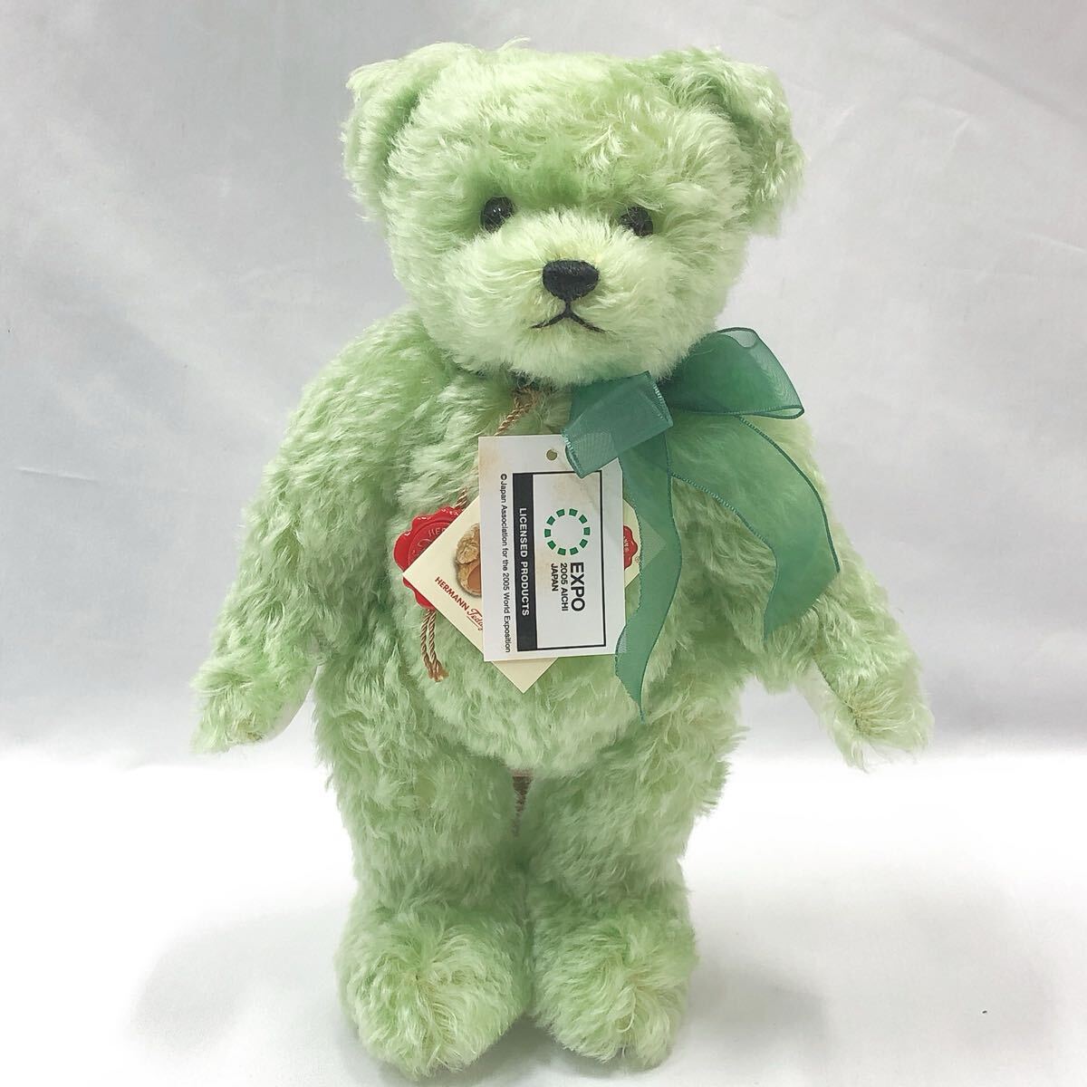 本體美品　HERMANN ハーマン 2005年 愛?地球博 メモリアルテディベア　全長約30cm/マグカップ(未使用) R阿0918
